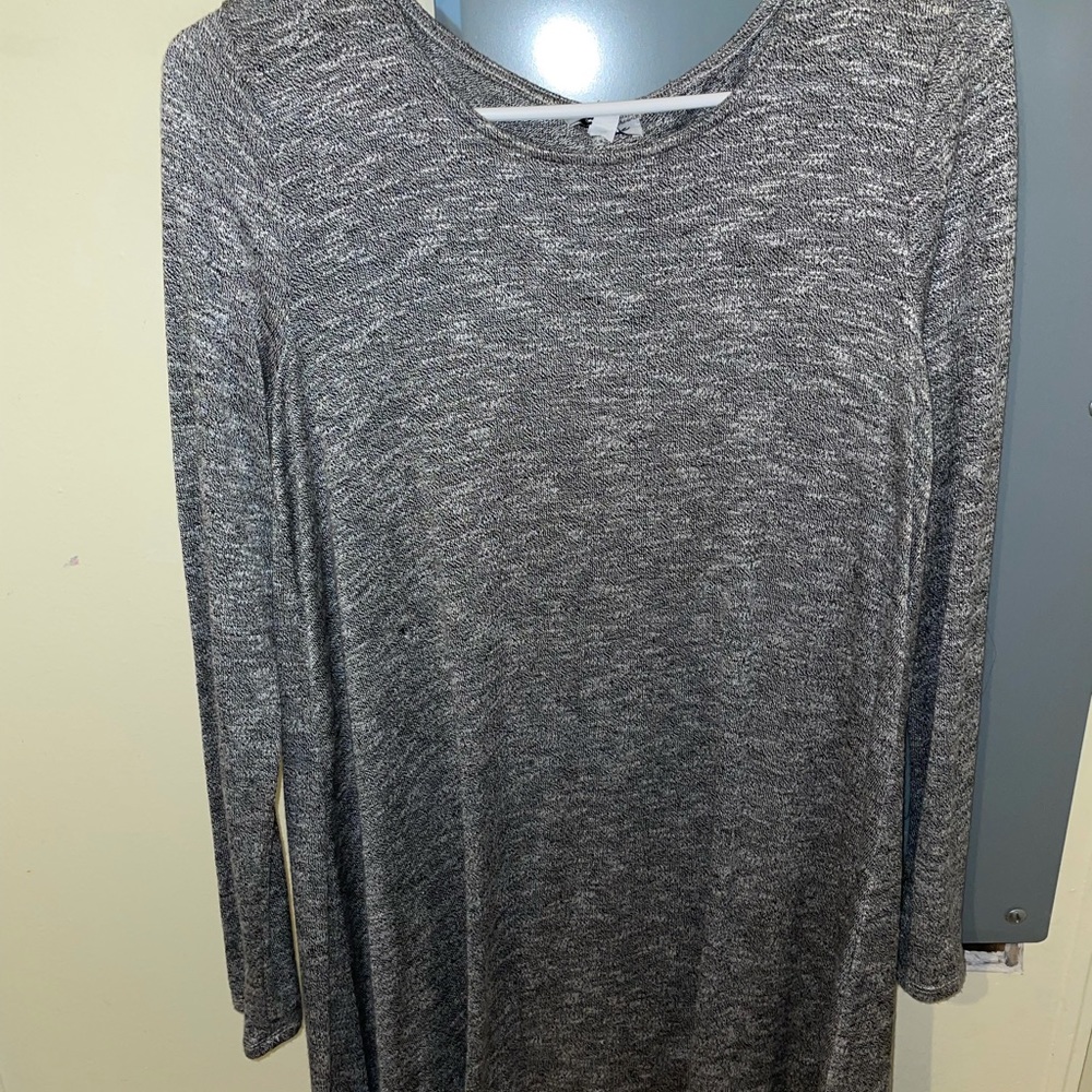 Grey long sleeve dress
